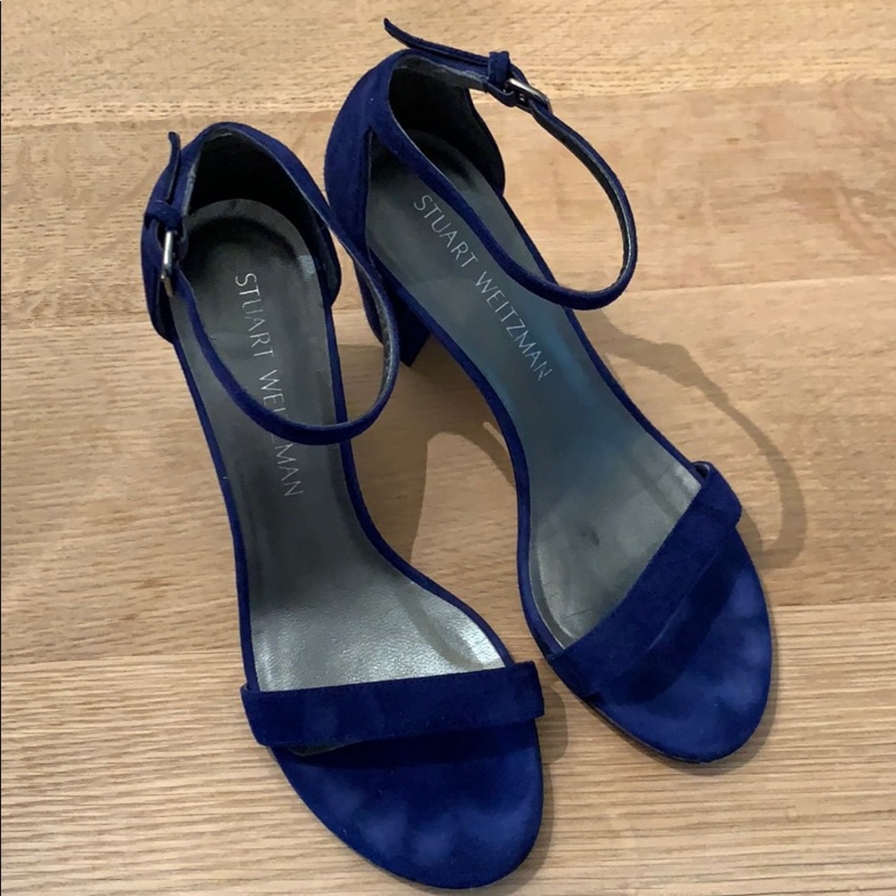 Stuart weitzman nearlynude suede heels
